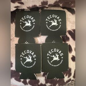 Tecovas Holiday koozies